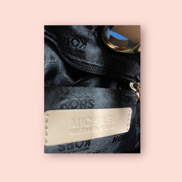 Michael Kors Medium Black Leather Tote - Picture 3 of 5